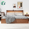 Bedroom Furniture Tyle USB Charger Wood Bed Frame